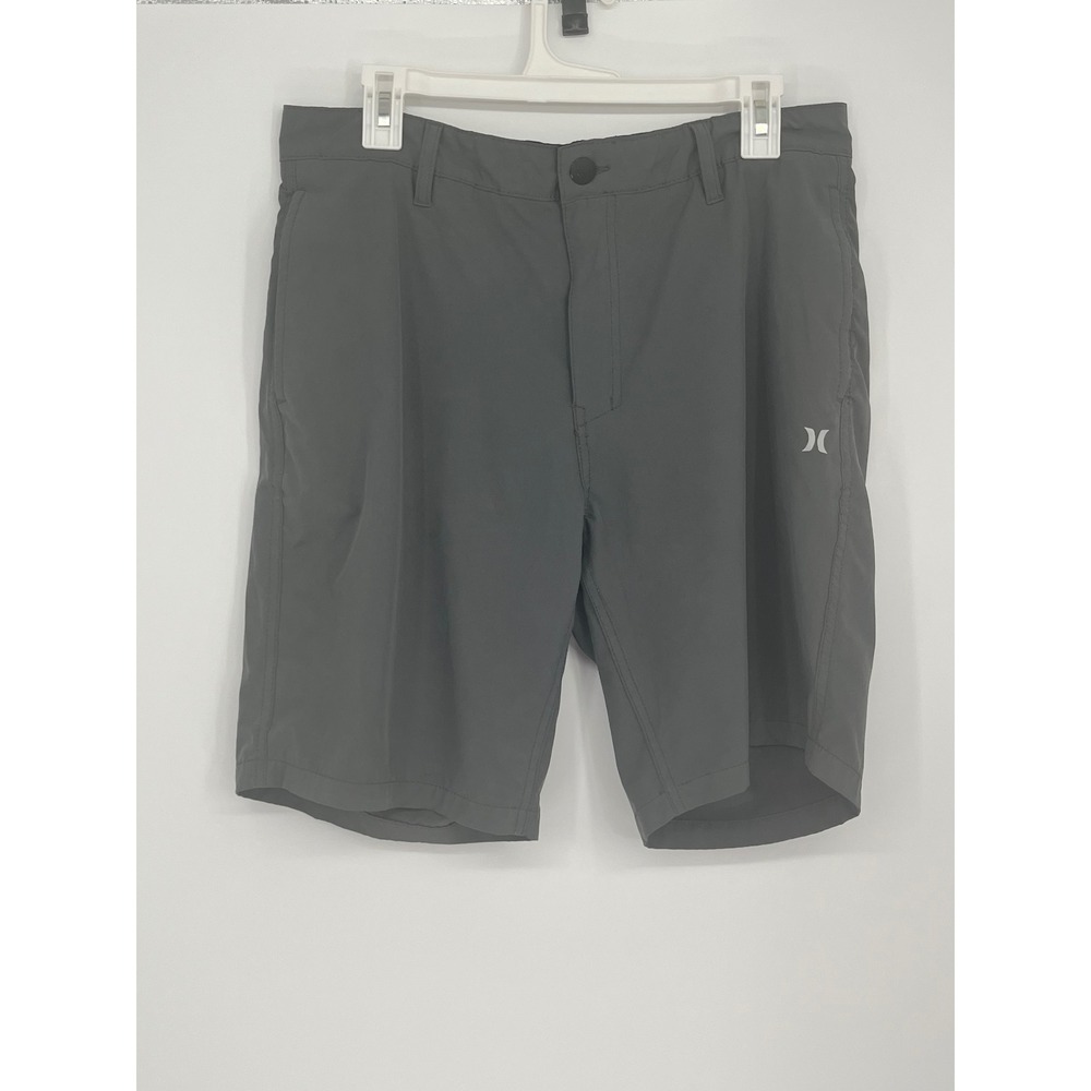 Hurley Hybrid Walk Shorts Men 34 Gray Stretch Quick Dry Surf Casual Skate Street